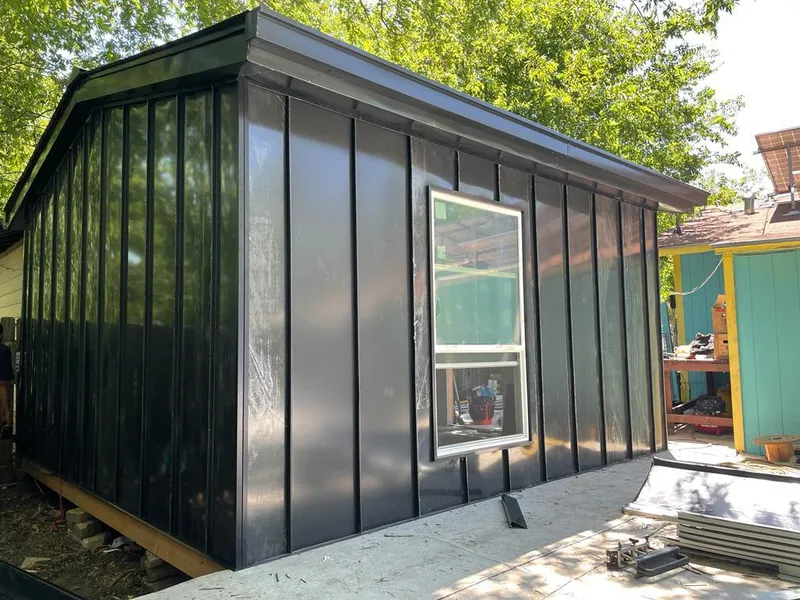 Black standing seam metal wall panels for Metal Roof Installation in Vernal